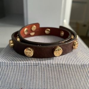 Tory Burch Logo Wrap Bracelet